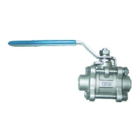 Three-piece ball valves