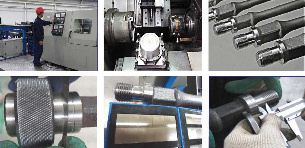 CNC machining of sucker rod ends and threads