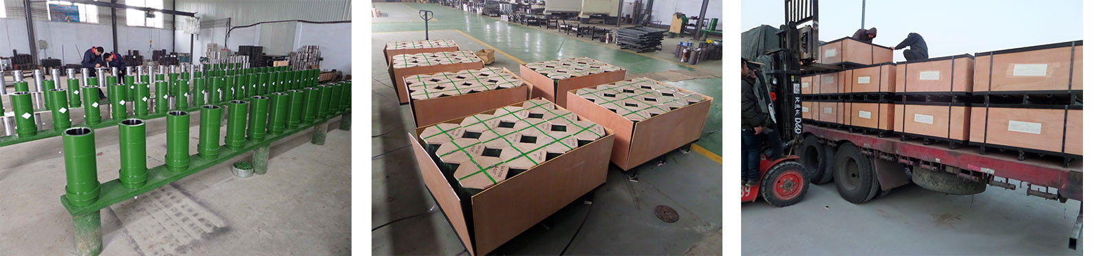 Mud pump liner inspection and packaging