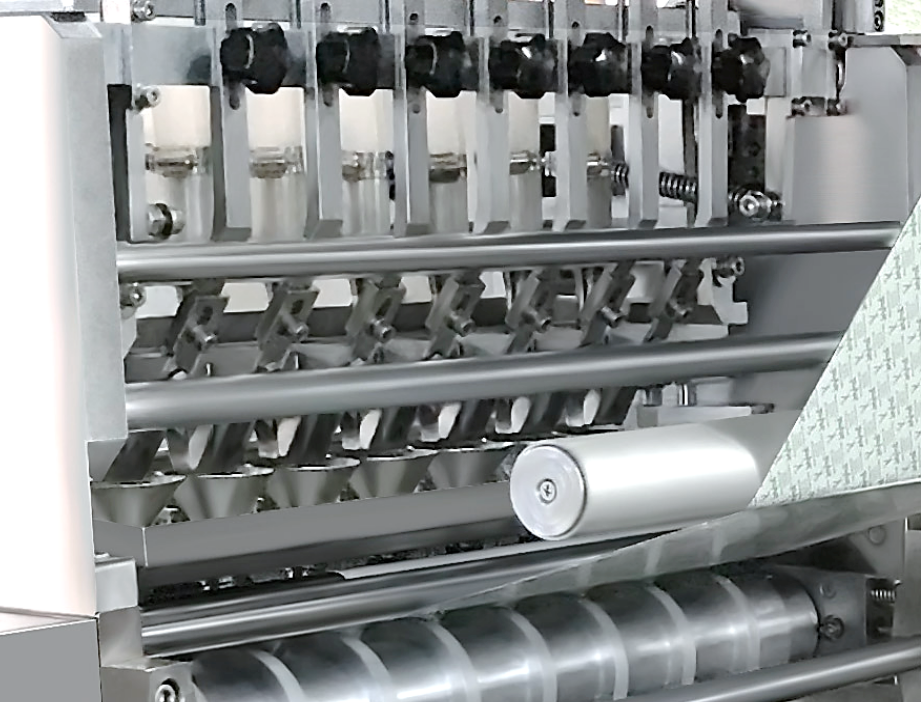 Horizontal volumetric dosing unit on the TRGM packaging machine
