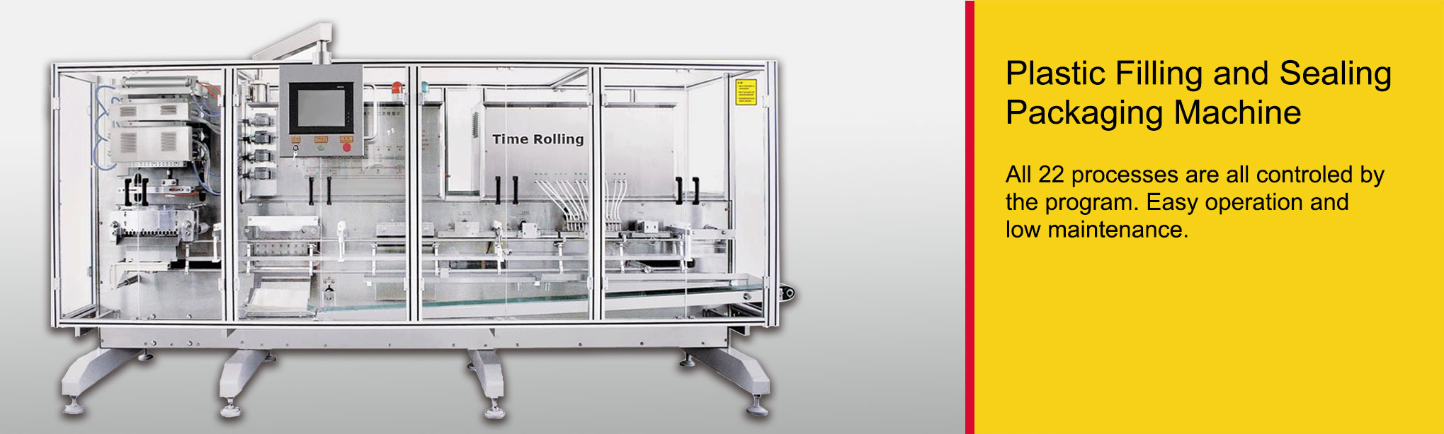 Plastic filling & sealing machine — Time Rolling equipment