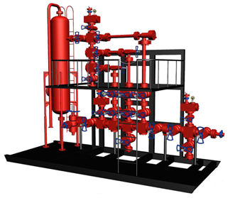 Offshore vertical manifold